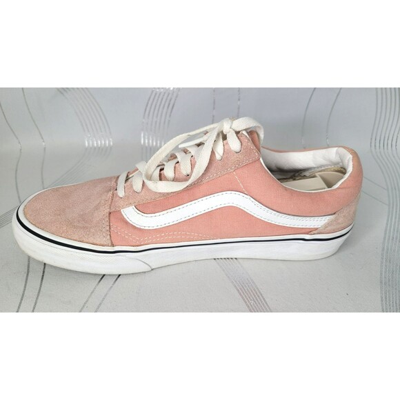 Vans‎ Old Skool Pink Suede Canvas Sneakers Women’s Size 9.5 Low Top Skate Shoes - Picture 4 of 12
